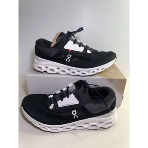.4345 On Cloudstratus 3, Black/Frost, Mens Running Shoes-US 11.5 Mens